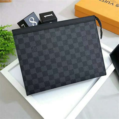 lv pochette for men|Pochette Voyage Mm Damier Graphite Canvas .